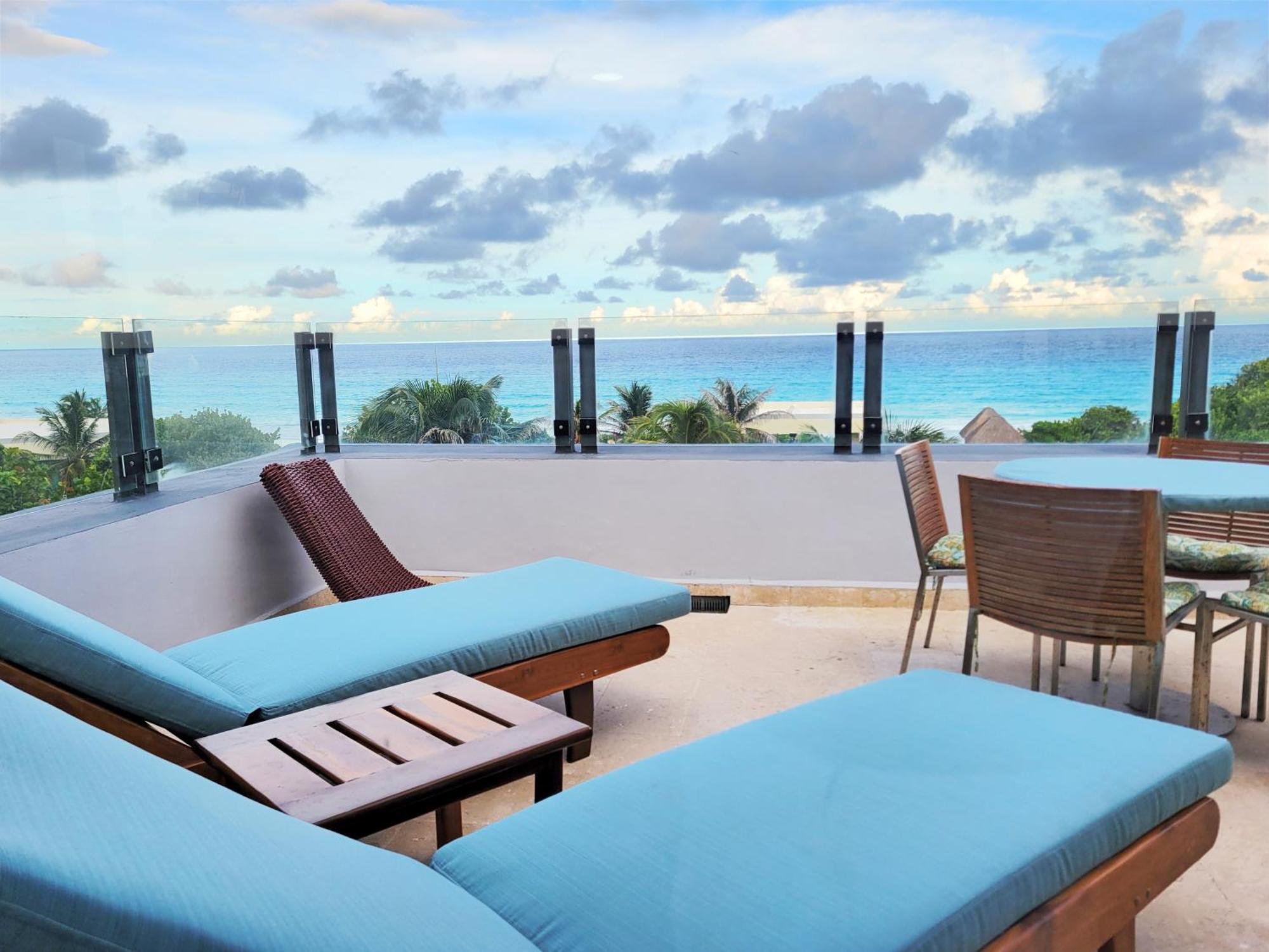 Beachfront Getaway Condo Cancún Exterior foto