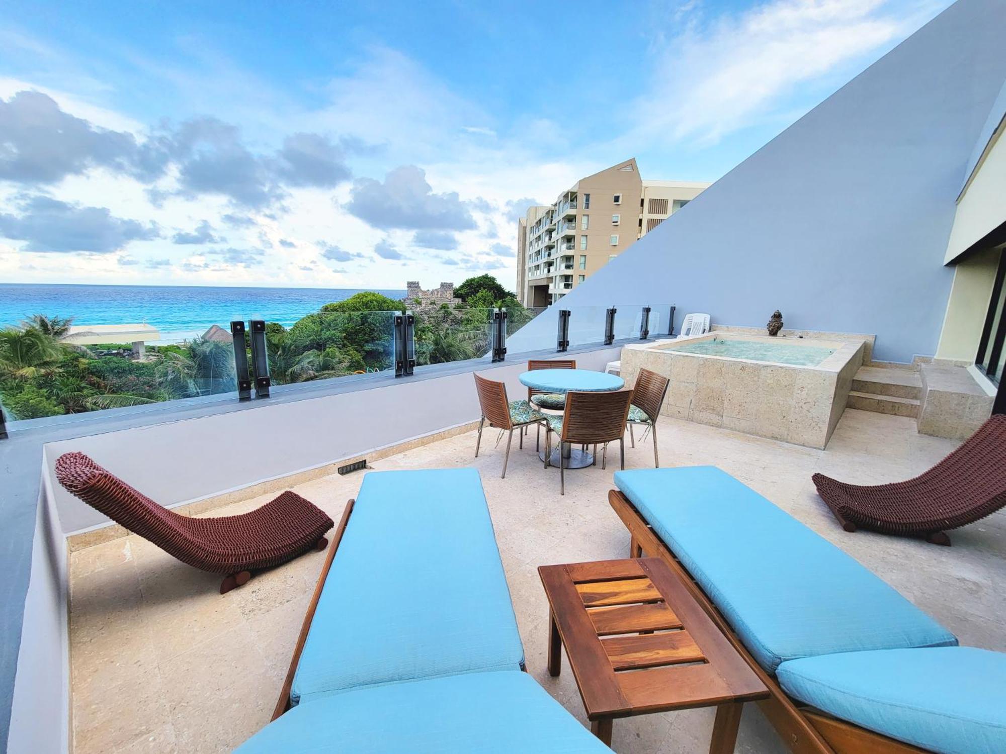 Beachfront Getaway Condo Cancún Exterior foto